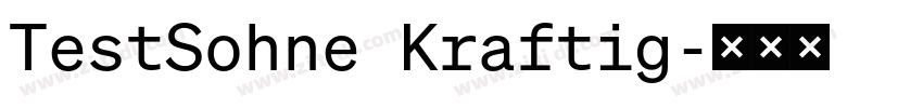 TestSohne Kraftig字体转换